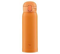 Zojirushi SM-WA48-DA Water Bottle, One-Touch Stainless Steel Mug, Seamless 0.48L Orange