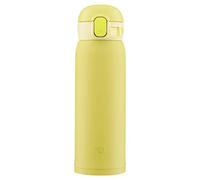 Zojirushi SM-WA48-YA Water Bottle, One-Touch Stainless Steel Mug, Seamless 0.48L Lemon