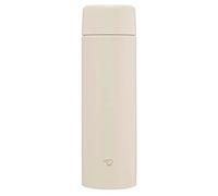 Zojirushi SM-ZB48-CM Water Bottle, Seamless 16.9 fl oz (480 ml), Screw, Stainless Steel Mug, Sand Beige, Integrated Washer, Easy to Clean, 2 Pieces Only