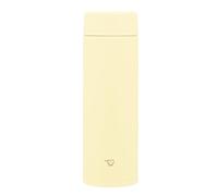Zojirushi Su-AA48-YM Mahobin Stainless Steel Water Bottle, 480ml, Dishwasher Safe, Seamless Tray, Only 2 Cleaning Points, Pale Citrus