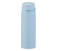 Zojirushi SU-BA Thermal Cup, Dishwasher safe, One-piece Cap, Lightweight and Compact, Vacuum Insulation, Warm and Cold Drinks, One-Touch Open (Blue, 480ml)