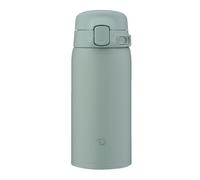 Zojirushi SU-BA36-GM Water Bottle, 12.2 fl oz (360 ml), Easy to Clean, Dishwasher Safe, Seamless Stopper, Only 2 Washings, Lightweight & Compact, Cold & Heat Retention, One-touch Mug, Calm Green