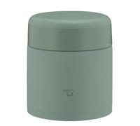 ZOJIRUSHI SW-KA30-GM Mahobin Stainless Steel Thermal Soup Jar, Lunch Jar, Seamless 10.1 fl oz (300 ml), Matte Green, Integrated Lid and Seal, Easy to Clean, Only 3 Pieces