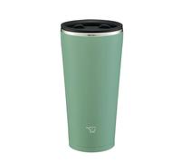 Zojirushi SX-FA45-GZ, Stainless Steel Tumbler with Lid, Hot and Cold Retention, 15.7 fl oz (0.45 L), Ash Green