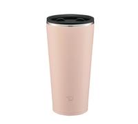 Zojirushi SX-FA45-PZ Stainless Steel Tumbler with Lid, Rotary Open and Close Lid, Heat Retention, Office Work, Home Time, 15.9 fl oz (450 ml), Smoky Pink