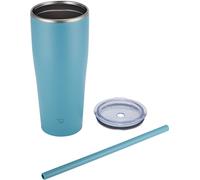 Zojirushi SX-HA89H-GM Stainless Tumbler with Straw 30 ounces Aqua Green