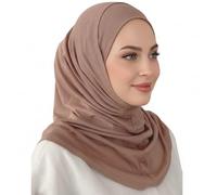 ZOKAK, Two pieces hijab, Amira hijab, Instant Hijab Scarf For Women, Practical Amira Jersey Hijab, Women Muslim Instant Hijab, A4 Lilac, Standard