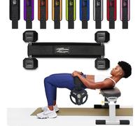 Zokani Fitness Unisex Neoprene Heavy Duty Hip Thrust Belt - Black, Adjustable with Anti-Slip Pads, Ideal for Home Workouts