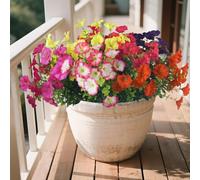 ZOKBOM 12 Bundles Artificial Flowers, Faux Flowers, UV Resistant Fake Flowers for Decoration