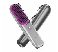 ZOKBOM Cordless Hair Straightener Brush,Upgraded Cordless Hair Straighteners for Women, 6400mAh Portable Travel Straighteners Hot Comb, Release 50 Million Negative Ions, USB Rechargeable, Fast Heating