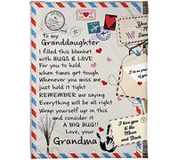 zoke Fleece Blanket to My Granddaughter from Grandma - Bed Throw Blanket from Father, to Grandma Grandpa, dad, mom Gift Christmas, Mothers Day, Birthday 40x50 inch