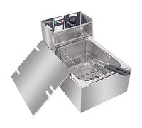ZOKOP EH81 2500W 220-240V 6.3QT/6L Stainless Steel Single Cylinder Electric Fryer UK Plug UK Shipping