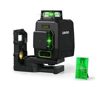 Zokoun 2x360 Cross Line Laser, Self-Leveling Green Beam Laser Level Dual Plane Leveling and Alignment Line Laser Level -One 360° Horizontal and One 360° Vertical Line -Magnetic Pivoting(AK2CG)