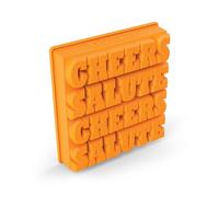 ZOKU Cheers Ice Cube maker - makes 4 large word Ice cubes - Food safe silicone