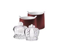 ZOKU Crown Ice Moulds - Set of 2 Silicone Reusable Large Ice Makers in Burgundy Zoku Burgundy