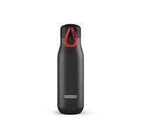 Zoku Insulated Bottle, Stainless Steel, Black, 7.2 x 7.2 x 24.4 cm, ZK142-BLK