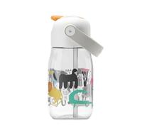 Zoku Kids Flip Straw Bottle 415ml - Safari