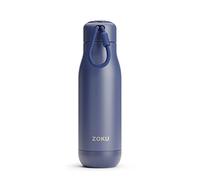 Zoku Powder Coated Bottle 500ml, Double Walled Vacuum Insulated - Navy
