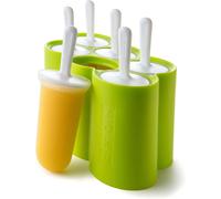 Zoku Premium Classic Ice Pop Moulds 6x 90ml Easy Release Popsicle Maker Green