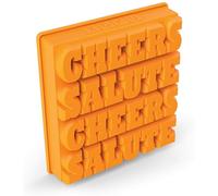 Zoku Unisex Cheers And Salute Ice Cube Tray BPA And Phthalate Free, Orange ZK139
