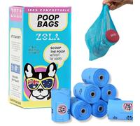ZOLA ZOLA 100% Biodegradable Dog Poo Bags - Mess-Free, Leak-Proof & Planet-Loving | Extra Strong, Compostable Dog Poop Bags for Dogs & Cats - Feel-Good Cleanups!