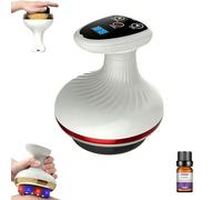 Zolara 4 in 1 Anti Cellulite System, Zolara Cellulite Kit, More Toned Skin, Adjustable Suction, USB C Rechargeable Digital Display, Friendly for All Skin Types (Red Wireless)