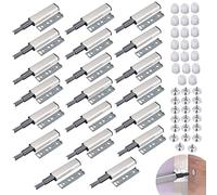 ZOLISCHE 20 x Push to Open Magnet Push to Open Door Cupboard Magnetic Latch, Buffer Buffer for Cabinet Drawer, Opens and Closes Door with Pressure for Cabinet Door, Drawer, Furniture and Cupboard