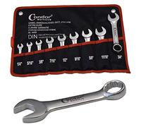 Zoll Fork Ring Spanner Set Short 1/4-3/4 Inch Combination Spanner Set ZÖLLIG