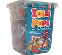 Zolli Pops Sugar Free Mixed Fruit Lollipop Tub 450g