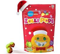 Zollipops Caramel & Green Apple, Sugar Free, Allergy Free, Vegan, KETO & Diabetic Friendly, Natural Clean Teeth Sweets