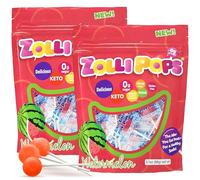 Zollipops Clean Teeth Lollipops, Watermelon, 6.2 Ounce - Enjoy a Refreshing Watermelon Flavor with Sugar-Free Goodness for a Healthy Smile