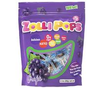 Zollipops Clean Teeth Pops, Anti Cavity Lollipops, Grape, 15 Count by Zollipops