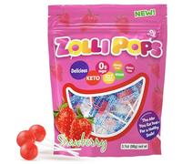 Zollipops Clean Teeth Pops, Anti Cavity Lollipops, Strawberry, 15 Count by Zollipops