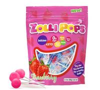 Zollipops - Easter Strawberry Pack - Clean Teeth Lollipops | Anti-Cavity, Sugar Free Candy With Xylitol For Healthy, Clean Teeth - Great for Kids, Diabetics & Keto Diet, 3.1 Oz