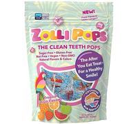 Zollipops The Clean Teeth Pops, Anti Cavity Lollipops, Tropical Fruit Flavours, 147g