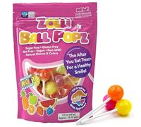 Zollipops Zolli Ball Popz Lollipops Clean Teeth, Natural Fruit, 8 oz