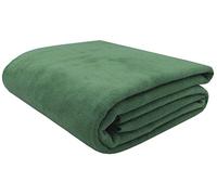 ZOLLNER Cotton and Acrylic Blanket, 150x200cm, Dark Green