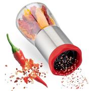 ZOLMER® Chilli Grinder Made of Stainless Steel & Glass | Spice Cutter - Chili Cutter for Coarse Spices & Chili - Spice Mill Herb Mill - with Aroma Protection