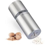 ZOLMER® Nutmeg Grinder Mill with Storage Container | Extra Sharp Grinder for Finest Nutmeg Powder | Stainless Steel Nutmeg Mill for Nutmegs | Nutmeg Grater