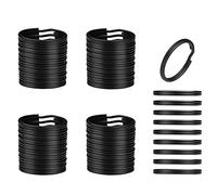 ZoloAJay 100pcs 15mm Black Iron Round Split Key Chains Rings Connectors for Home Car Dog Tag Office Ornaments Keys Attachment