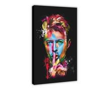 ZOLULA David Bowie - Poster Canvas Poster Wall Art Decor Print Picture Paintings for Living Room Bedroom Decoration Frame-style 16x24inch(40x60cm)