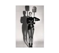 ZOLULA Helmut Newton - Woman in Leather - Black And White Poster Canvas Poster Wall Art Decor Print Picture Paintings for Living Room Bedroom Decoration Unframe-style 08x12inch(20x30cm)