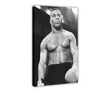 ZOLULA Iron Mike Tyson - Black And White Poster Canvas Poster Bedroom Decor Sports Landscape Office Room Decor Gift Frame-style 16x24inch(40x60cm)