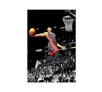 ZOLULA James Lebron - Basketball Player Poster Canvas Poster Bedroom Decor Sports Landscape Office Room Decor Gift Unframe-style 12x18inch(30x45cm)