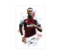 ZOLULA Jhon Duran - Football Player Poster Canvas Poster Wall Art Decor Print Picture Paintings for Living Room Bedroom Decoration Unframe-style 12x18inch(30x45cm)