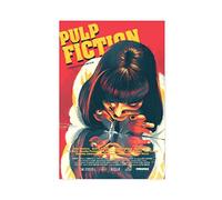 ZOLULA Mia Wallace Pulp Fiction Canvas Poster Wall Art Decor Print Picture Paintings for Living Room Bedroom Decoration Unframe-style 12x18inch(30x45cm)