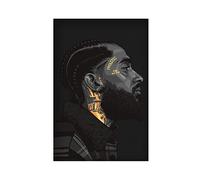 ZOLULA Nipsey Hussle, Music Poster Canvas Poster Wall Art Decor Print Picture Paintings for Living Room Bedroom Decoration Unframe-style 12x18inch(30x45cm)