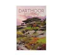 ZOLULA Poster of Dartmoor National Park Canvas Poster Bedroom Decor Sports Landscape Office Room Decor Gift Unframe-style 08x12inch(20x30cm)