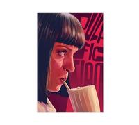 ZOLULA Pulp Fiction 1994 -Movie Poster Canvas Poster Wall Art Decor Print Picture Paintings for Living Room Bedroom Decoration Unframe-style 12x18inch(30x45cm)