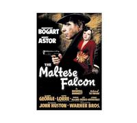 ZOLULA The Maltese Falcon - Vintage Movie Poster Canvas Poster Bedroom Decor Sports Landscape Office Room Decor Gift Unframe-style 08x12inch(20x30cm)